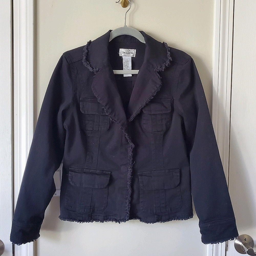 Black, denim jacket